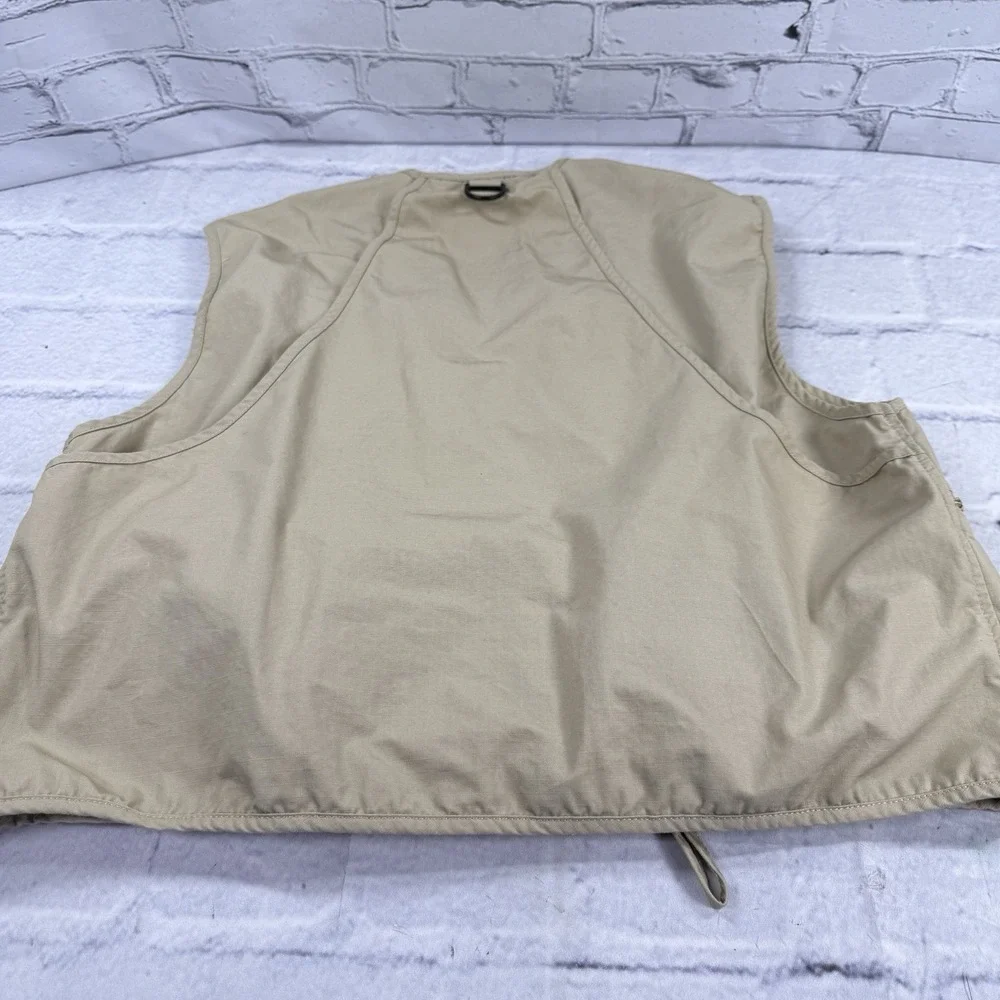 Vintage Woolrich Vest Mens L‎ Safari Hunt Fishing Shoot Travel Photography Khaki